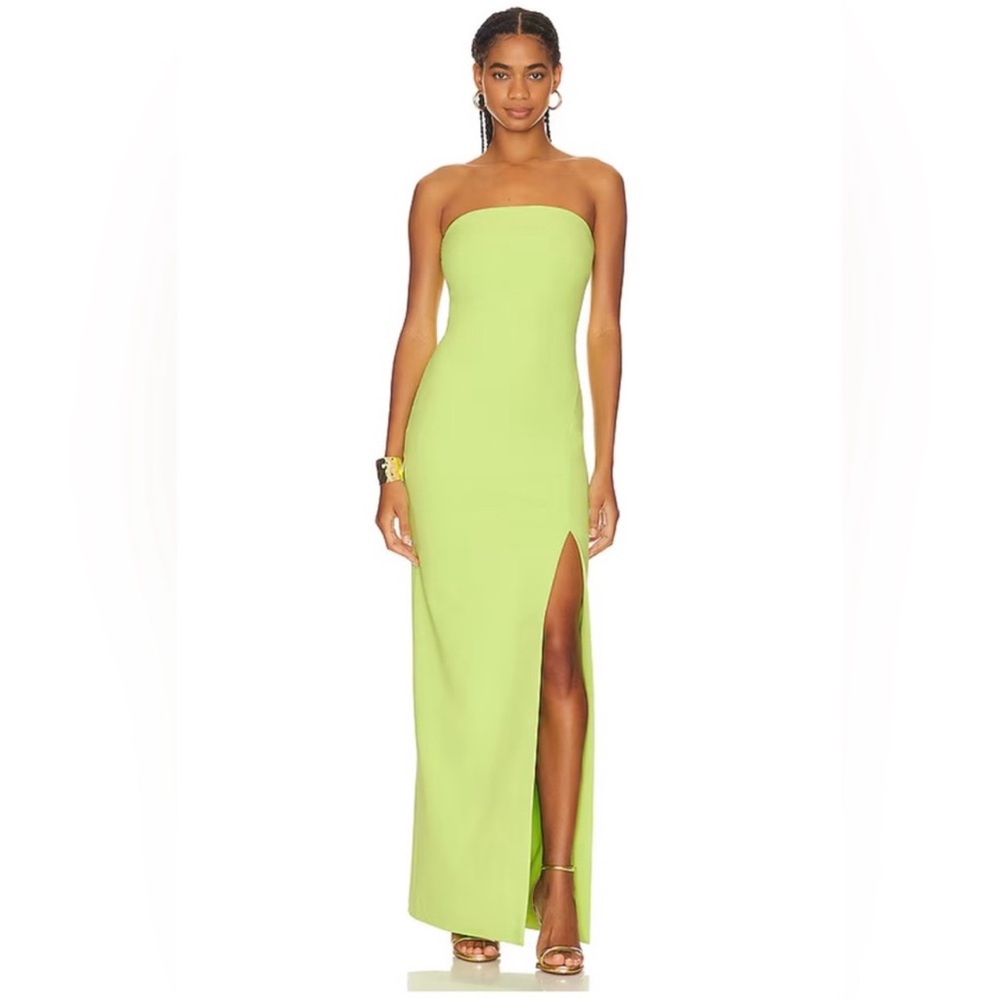 Solace London Zora Maxi Dress in Apple Green, size 0